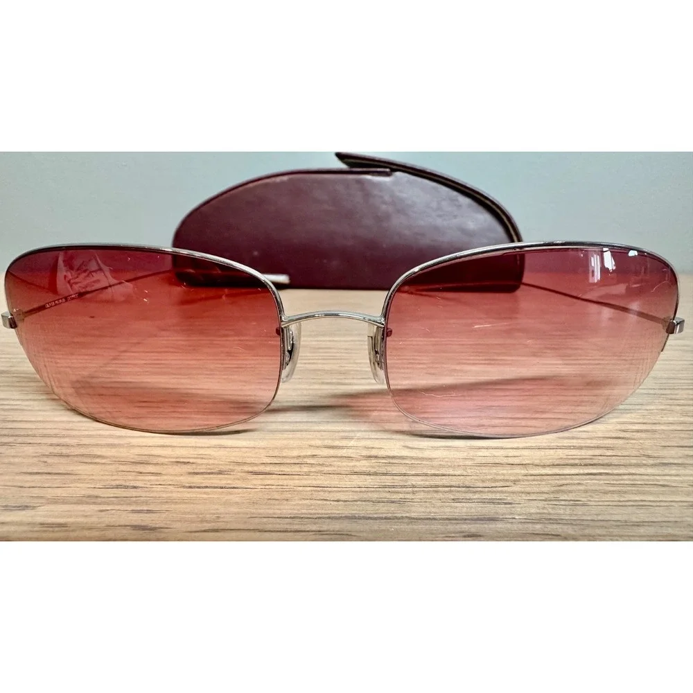 Oliver Peoples Epic S Sunglasses Pink Gradient Lens Japan w/ Case